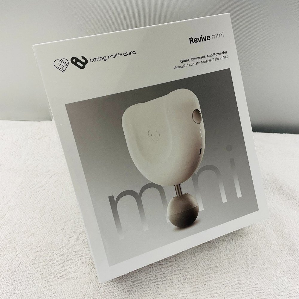 NWOT Caring Mill by Aura Revive Mini Massage Gun, Compact, Portable, Advanced #2